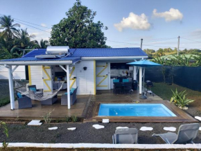 Bungalow d'une chambre avec piscine privee jardin clos et wifi a Sainte Rose